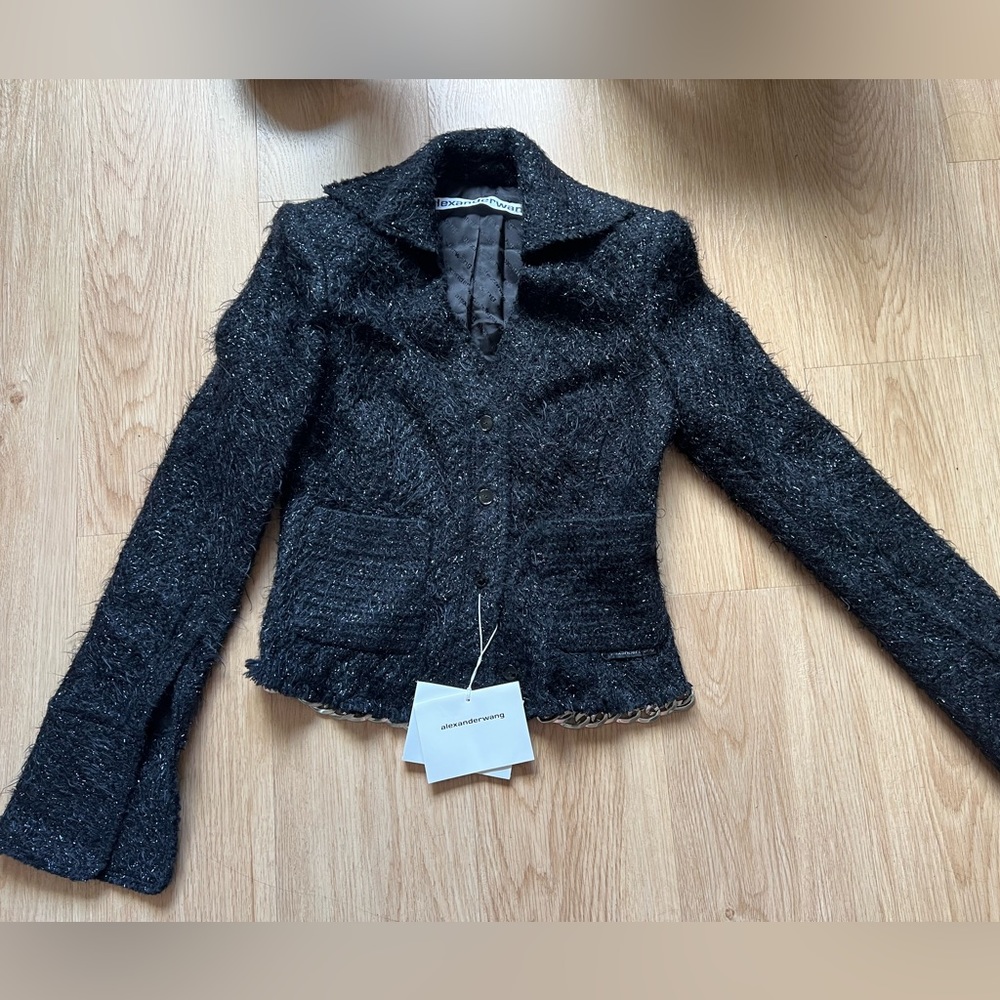 Authentic Alexander Wang jacket with chain size 4